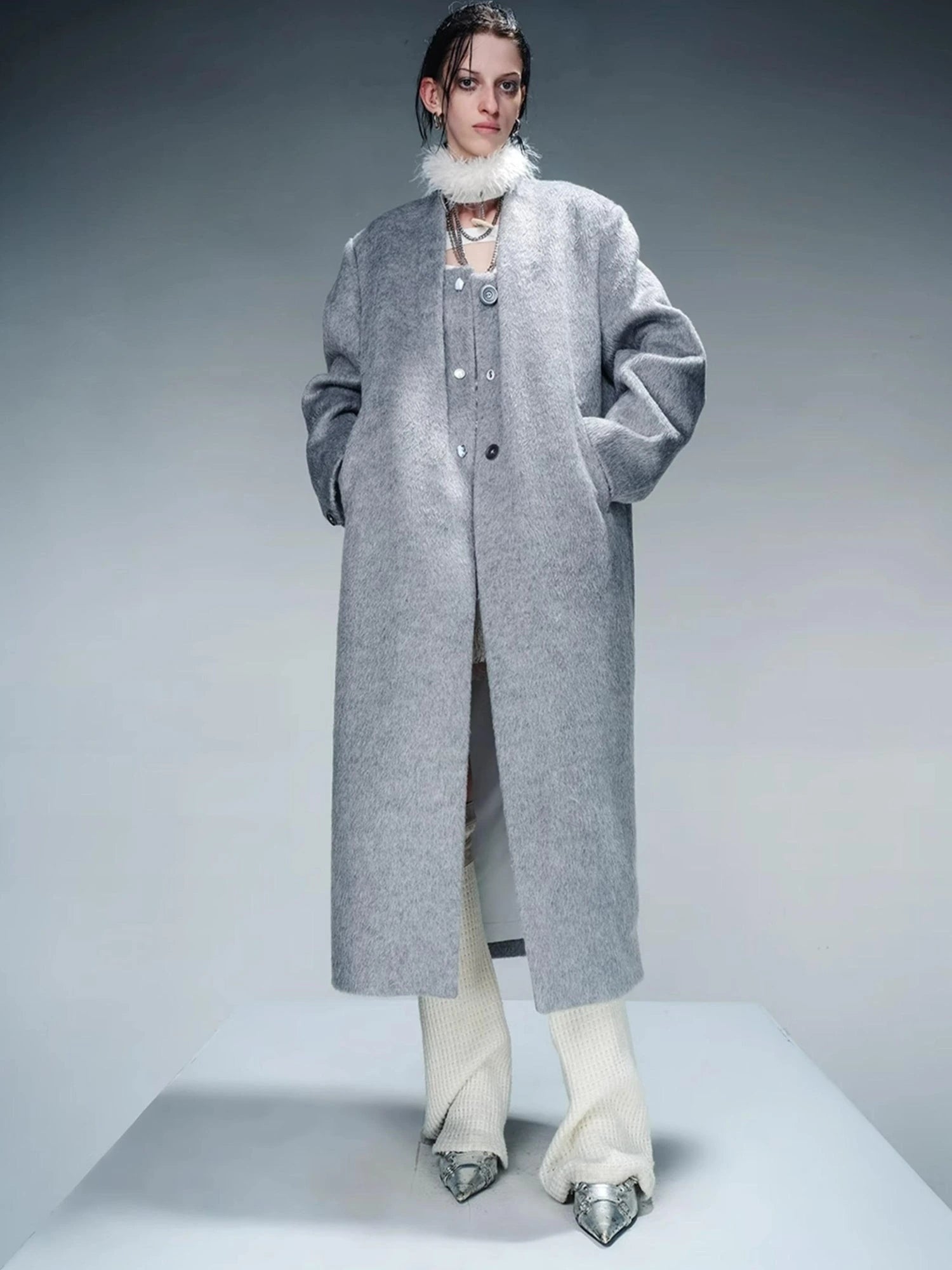 Tailored Mid Length Wool Coat