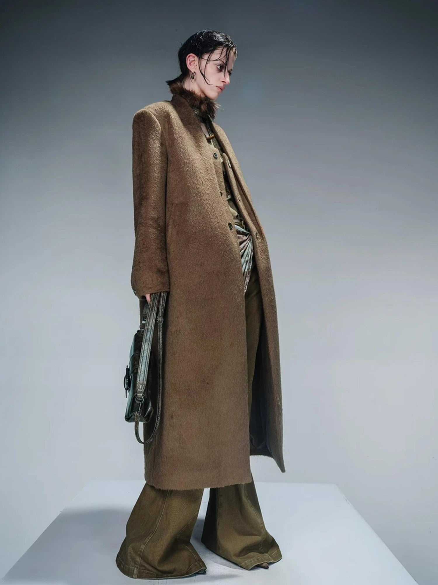 Tailored Mid Length Wool Coat