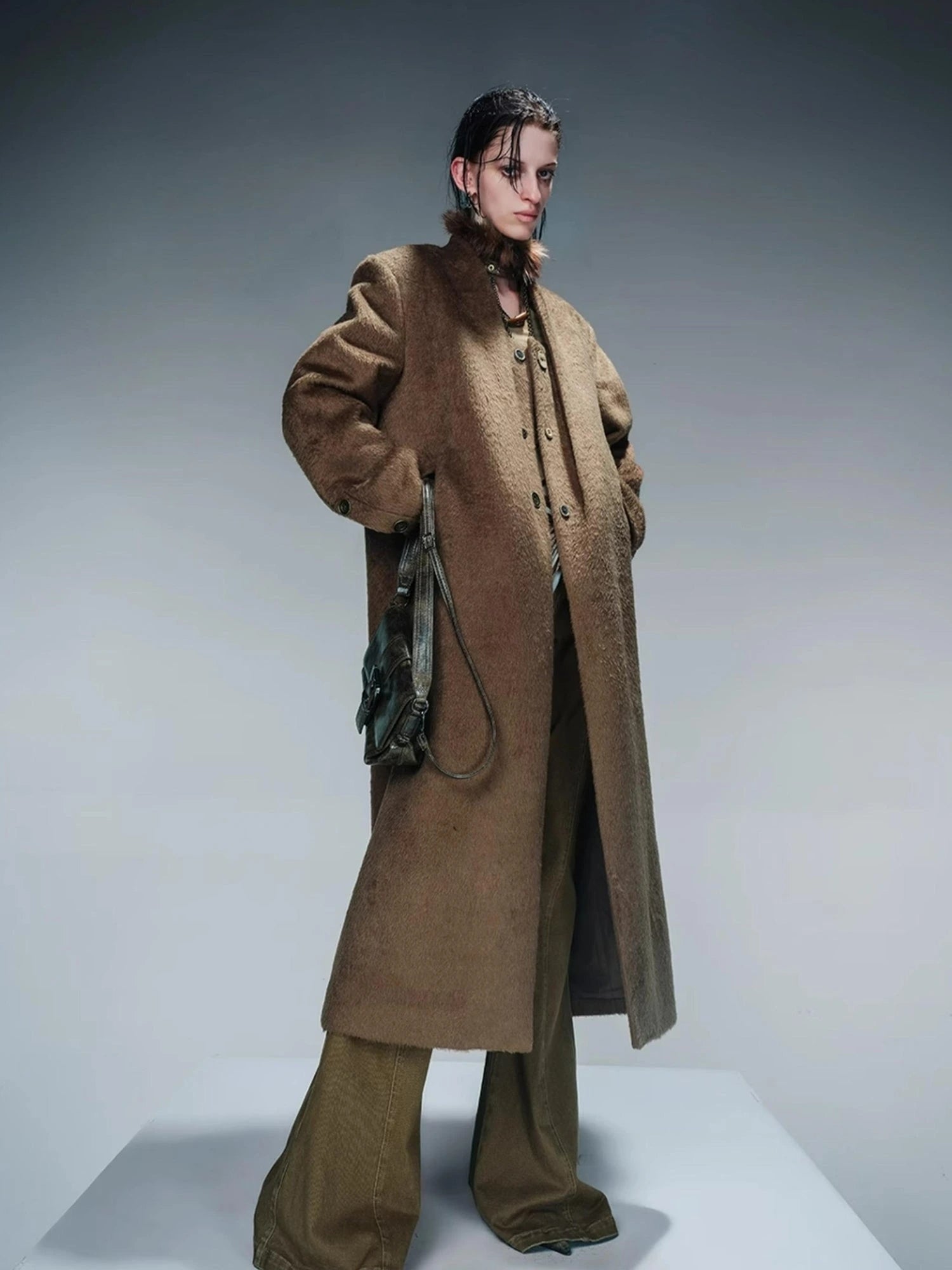 Tailored Mid Length Wool Coat