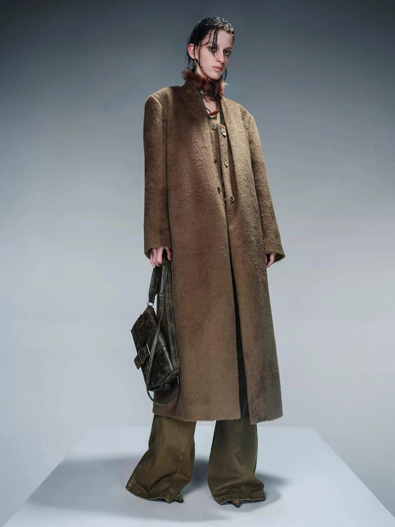 Tailored Mid Length Wool Coat