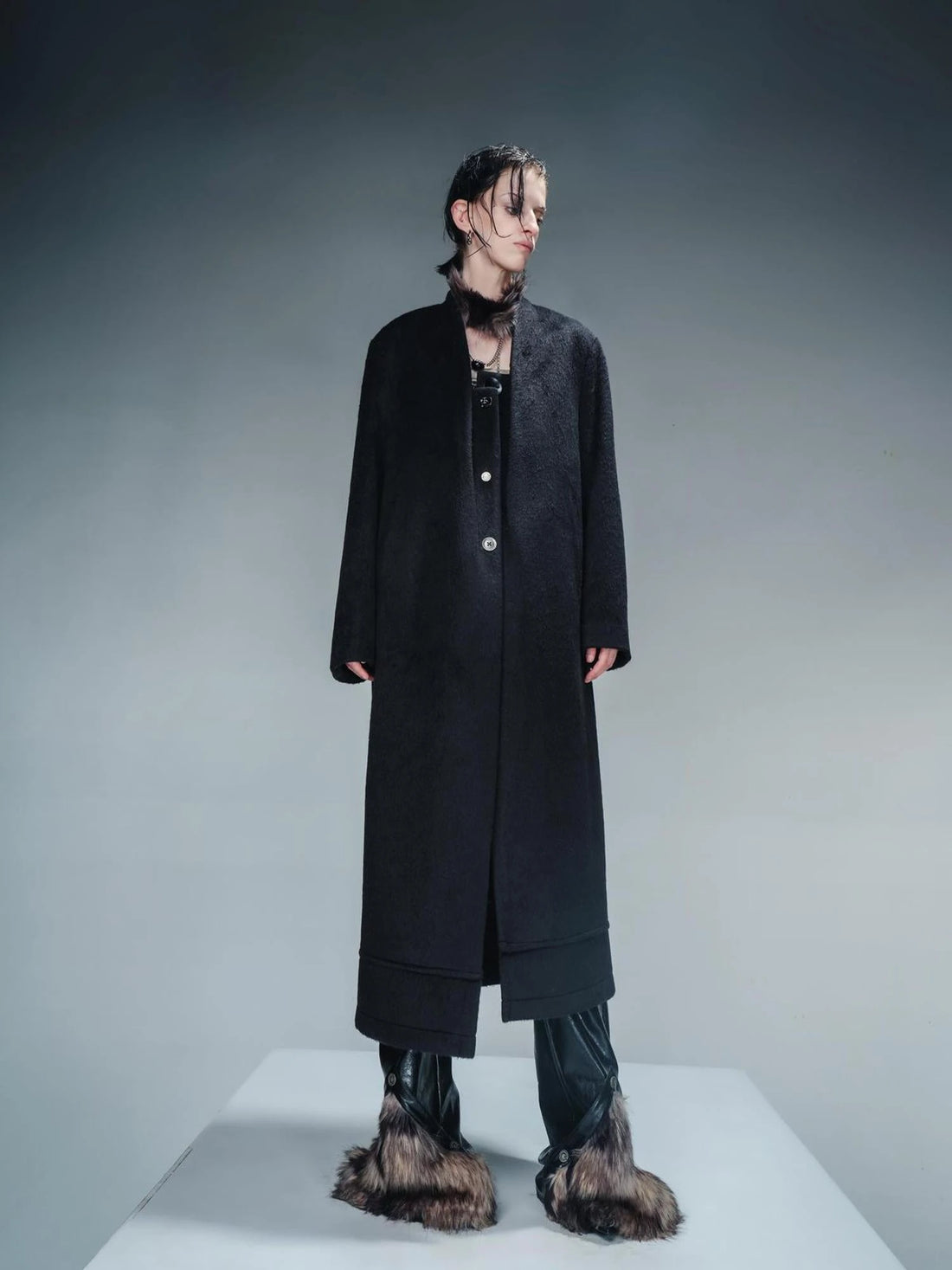 Tailored Mid Length Wool Coat