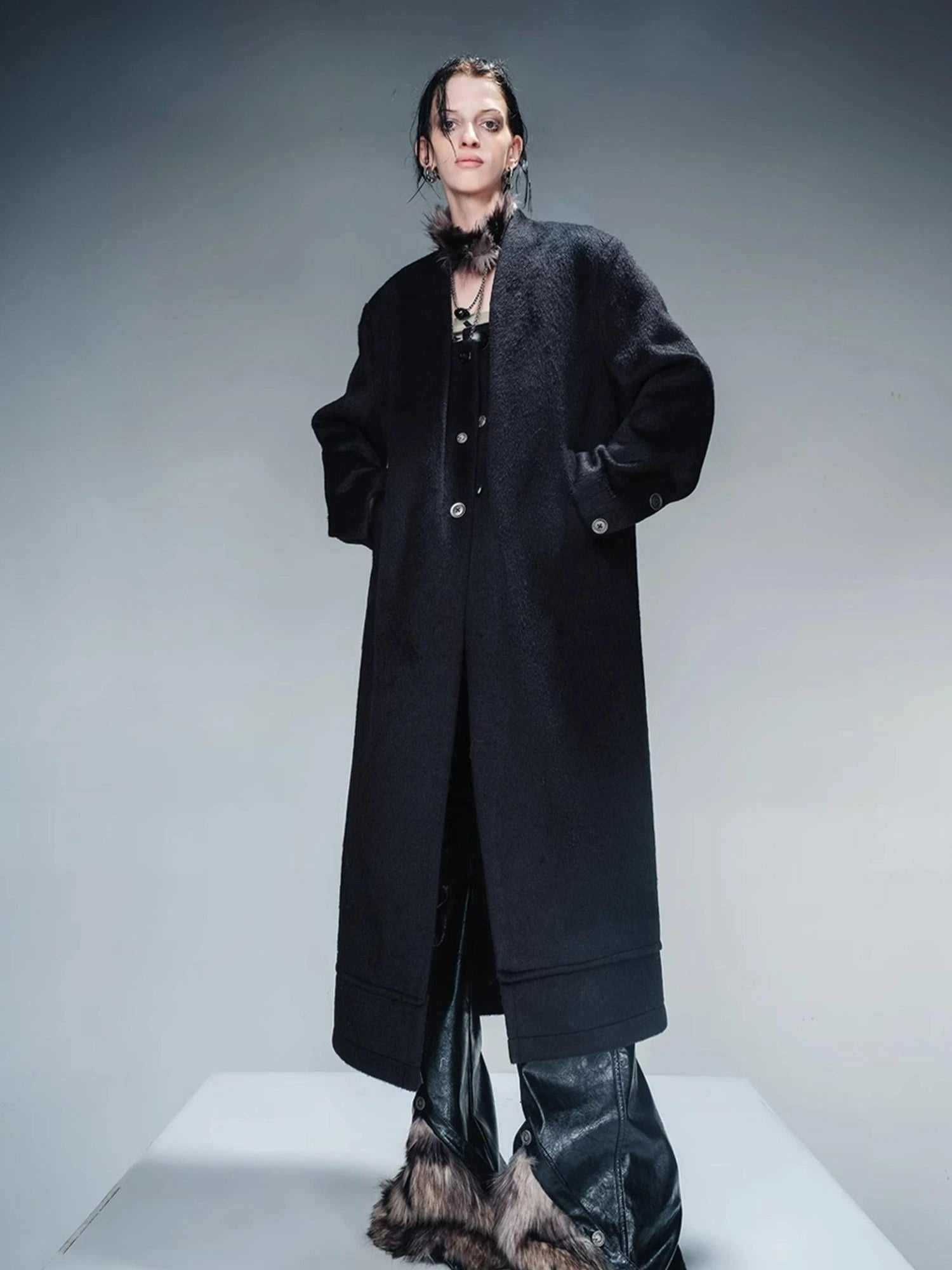 Tailored Mid Length Wool Coat