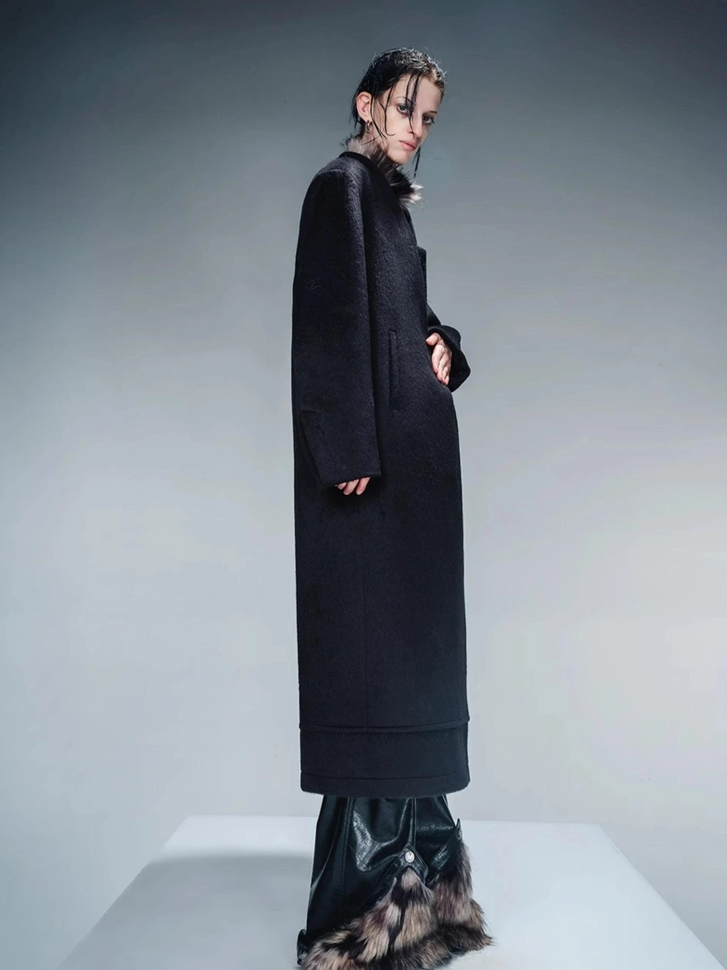 Tailored Mid Length Wool Coat