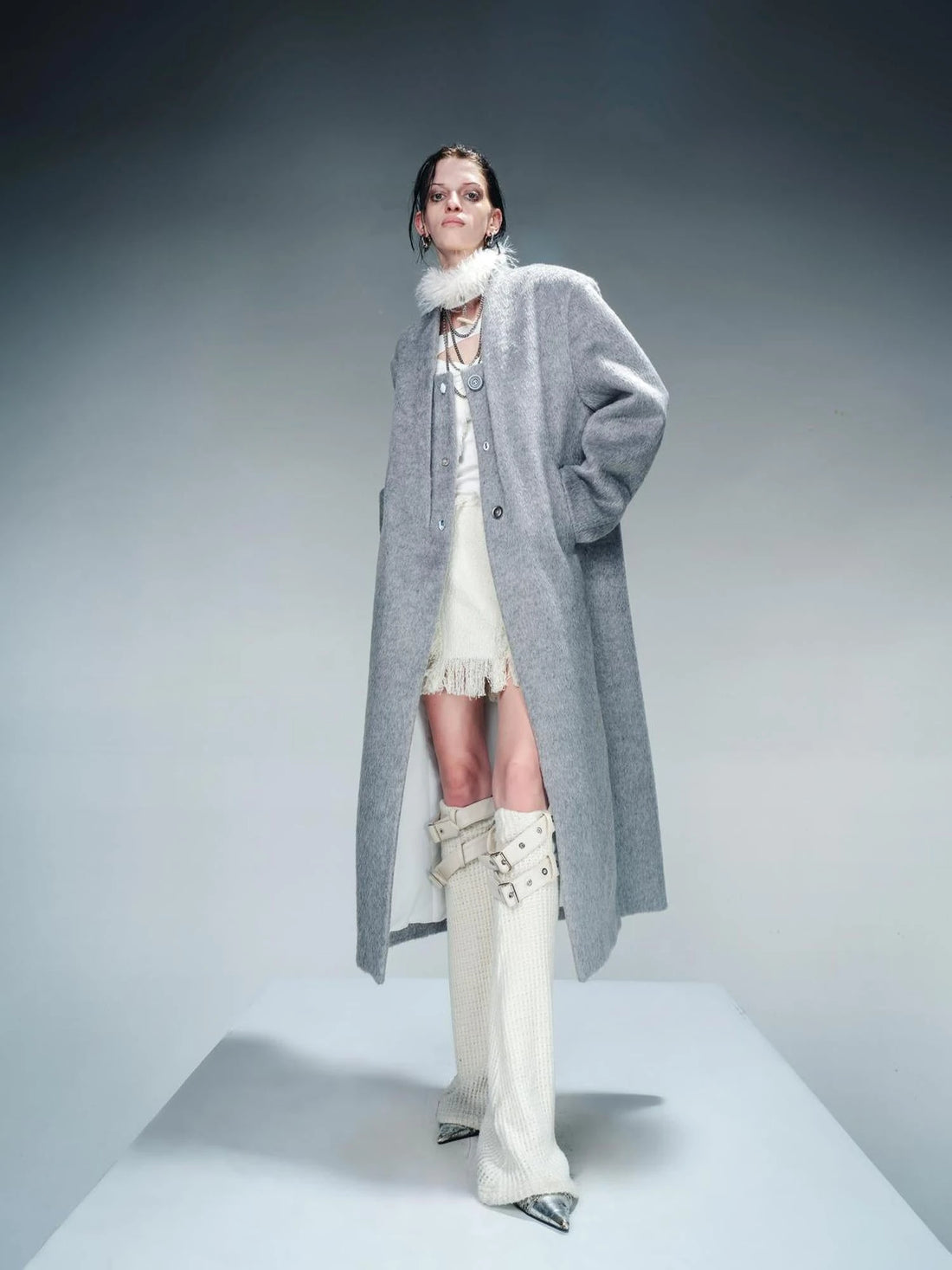 Tailored Mid Length Wool Coat