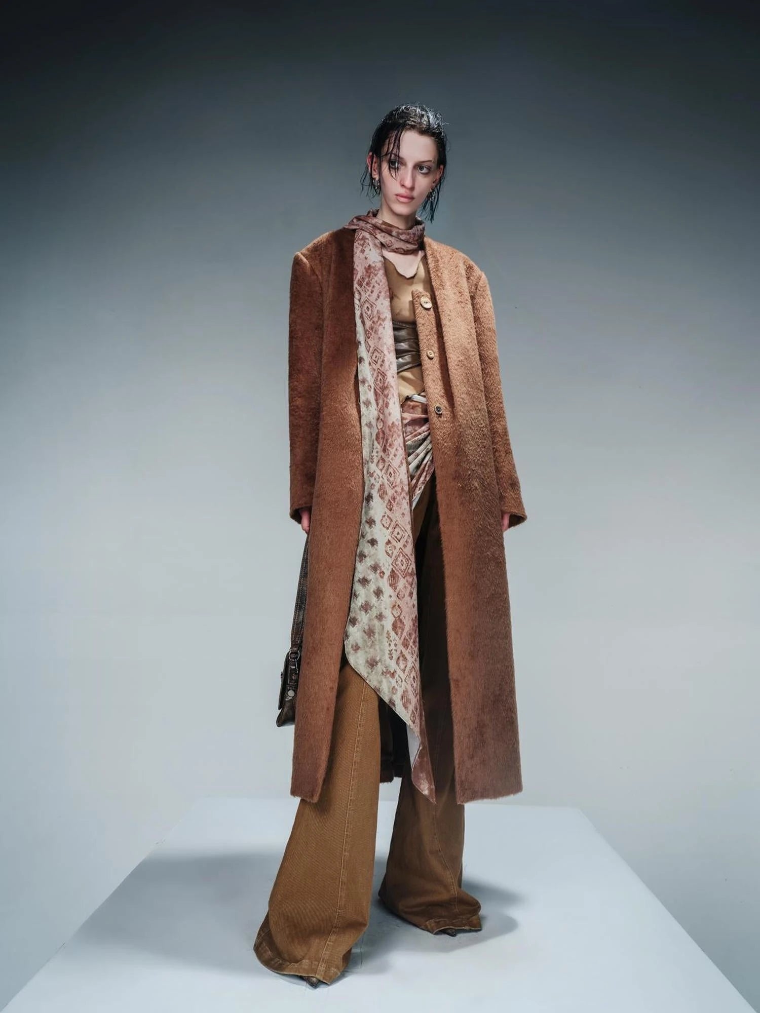 Tailored Mid Length Wool Coat