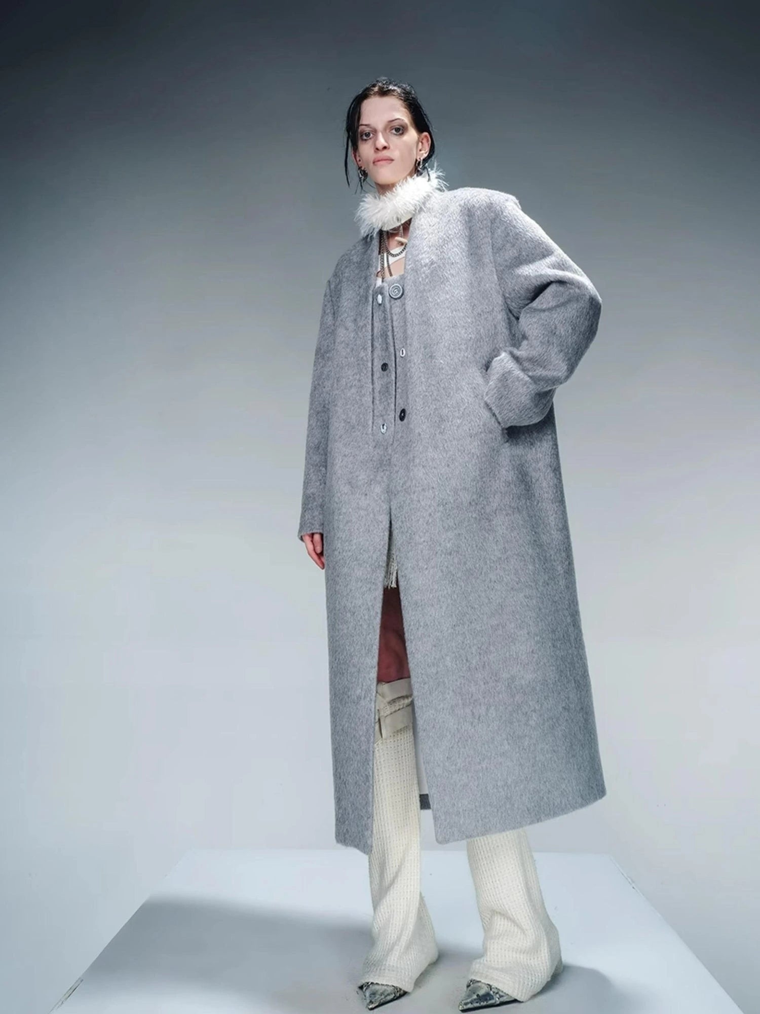 Tailored Mid Length Wool Coat