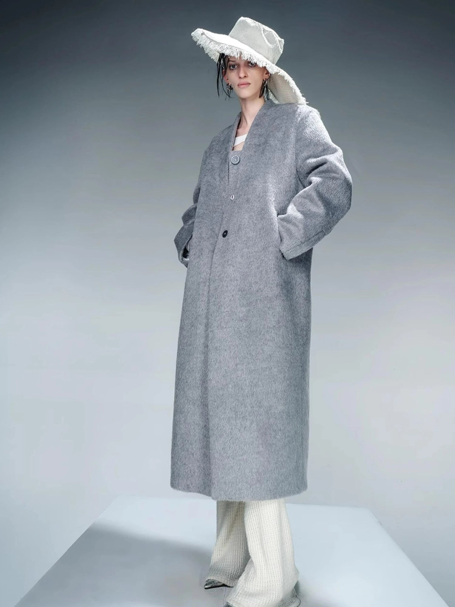 Tailored Mid Length Wool Coat