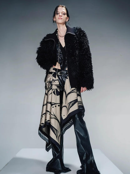 UpdateNN NORTH NODE Thread Textured Thickened Plush Fleece Coat