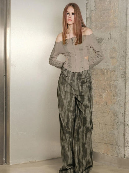 Utility Parachute Cargo Pants With Hooded Top