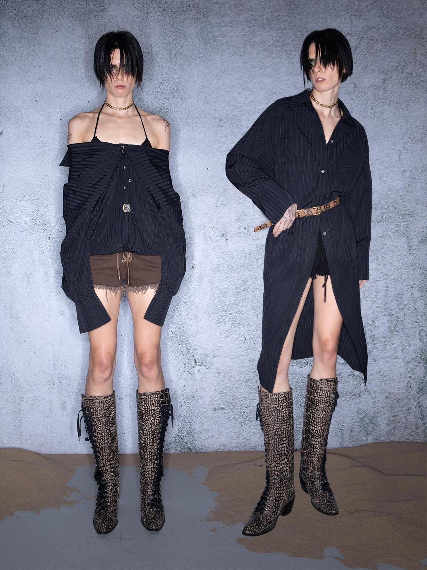 UpdateNN NORTH NODE Versatile Long Sleeve Shirt With Multi Way Wear