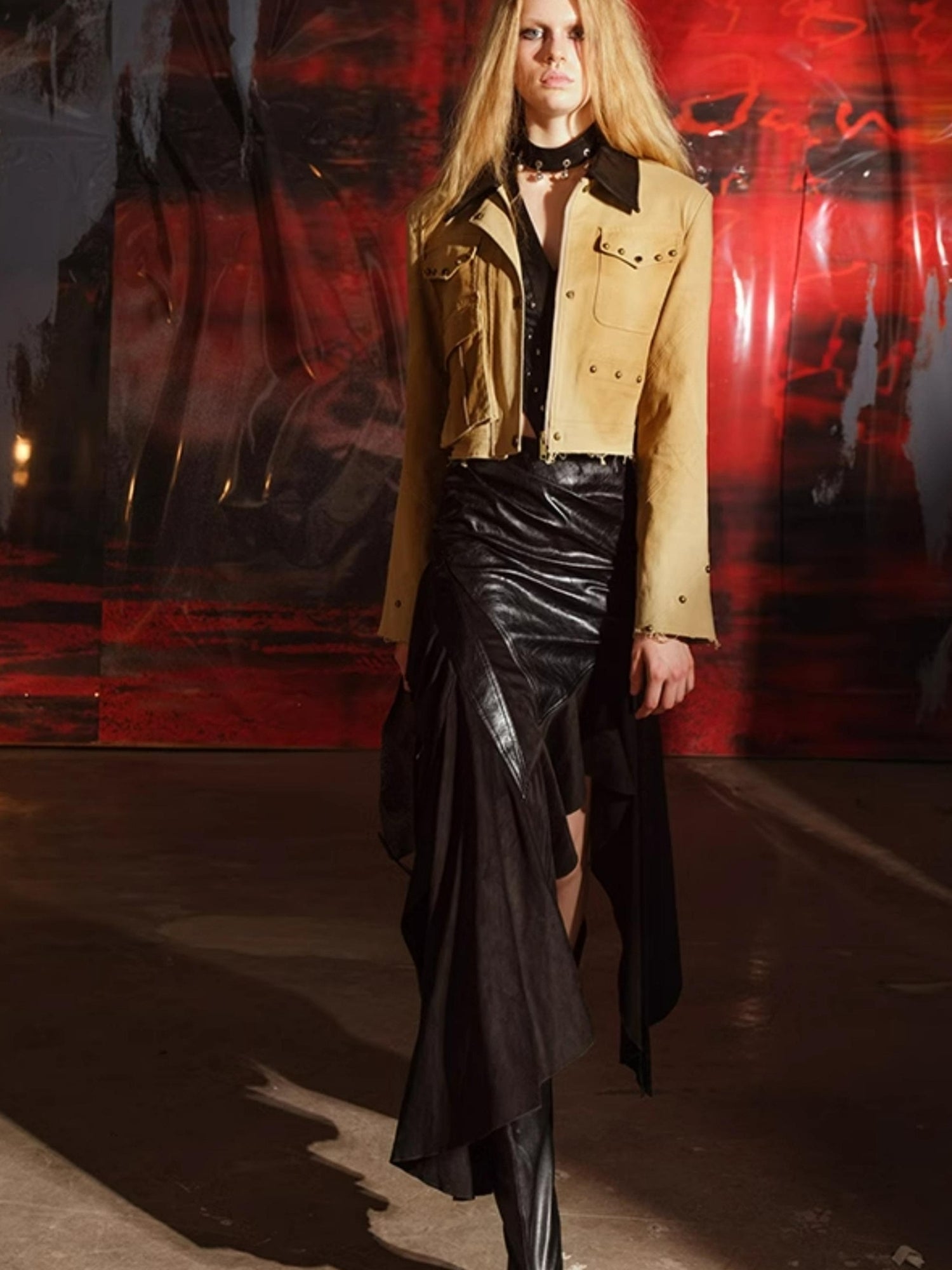UpdateNN NORTH NODE Vintage Denim Set With Tailored Jacket And Mermaid Skirt
