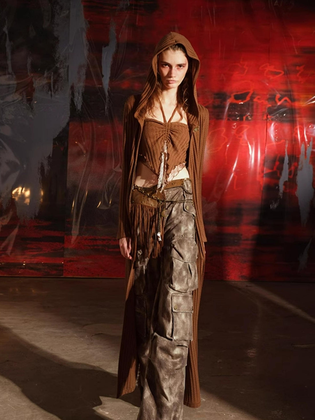 UpdateNN NORTH NODE Vintage Fringe Chain Harness Belt