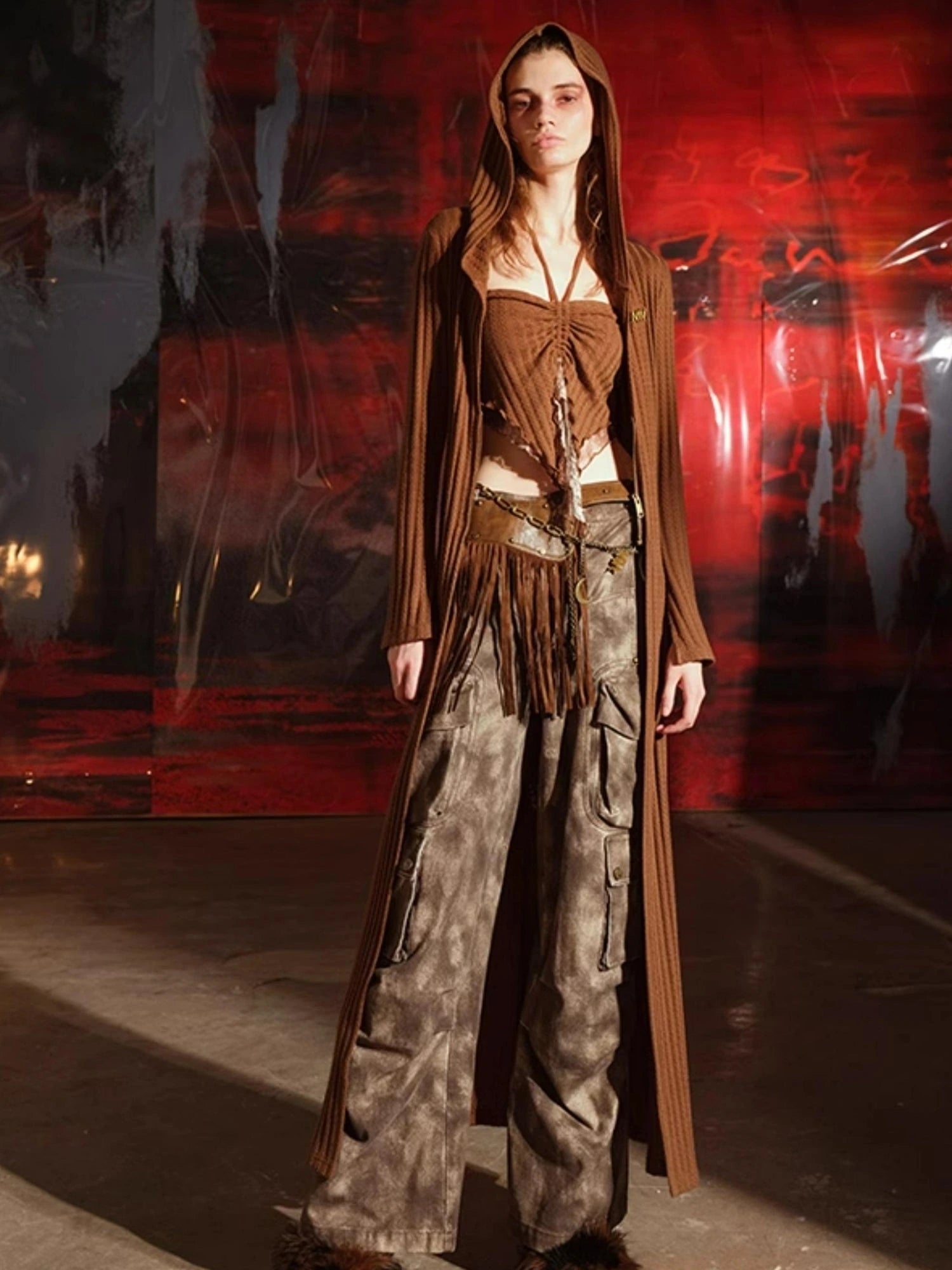 Vintage Fringe Chain Harness Belt