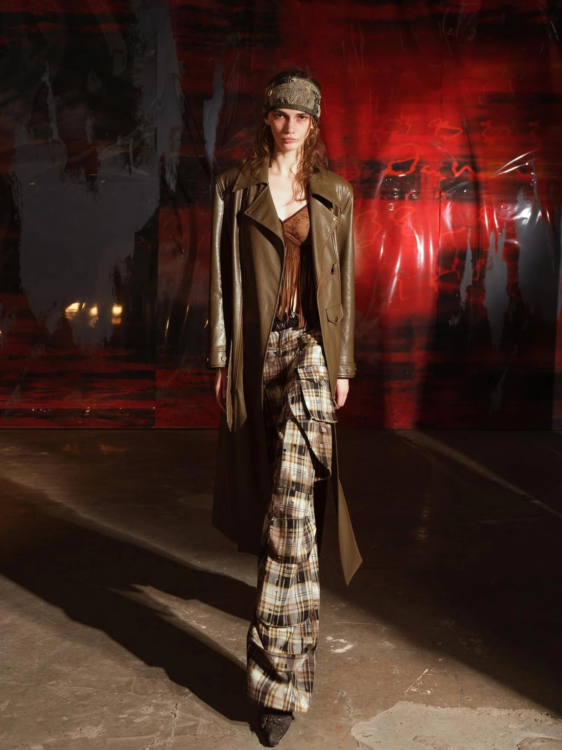 Vintage Patchwork Biker Coat