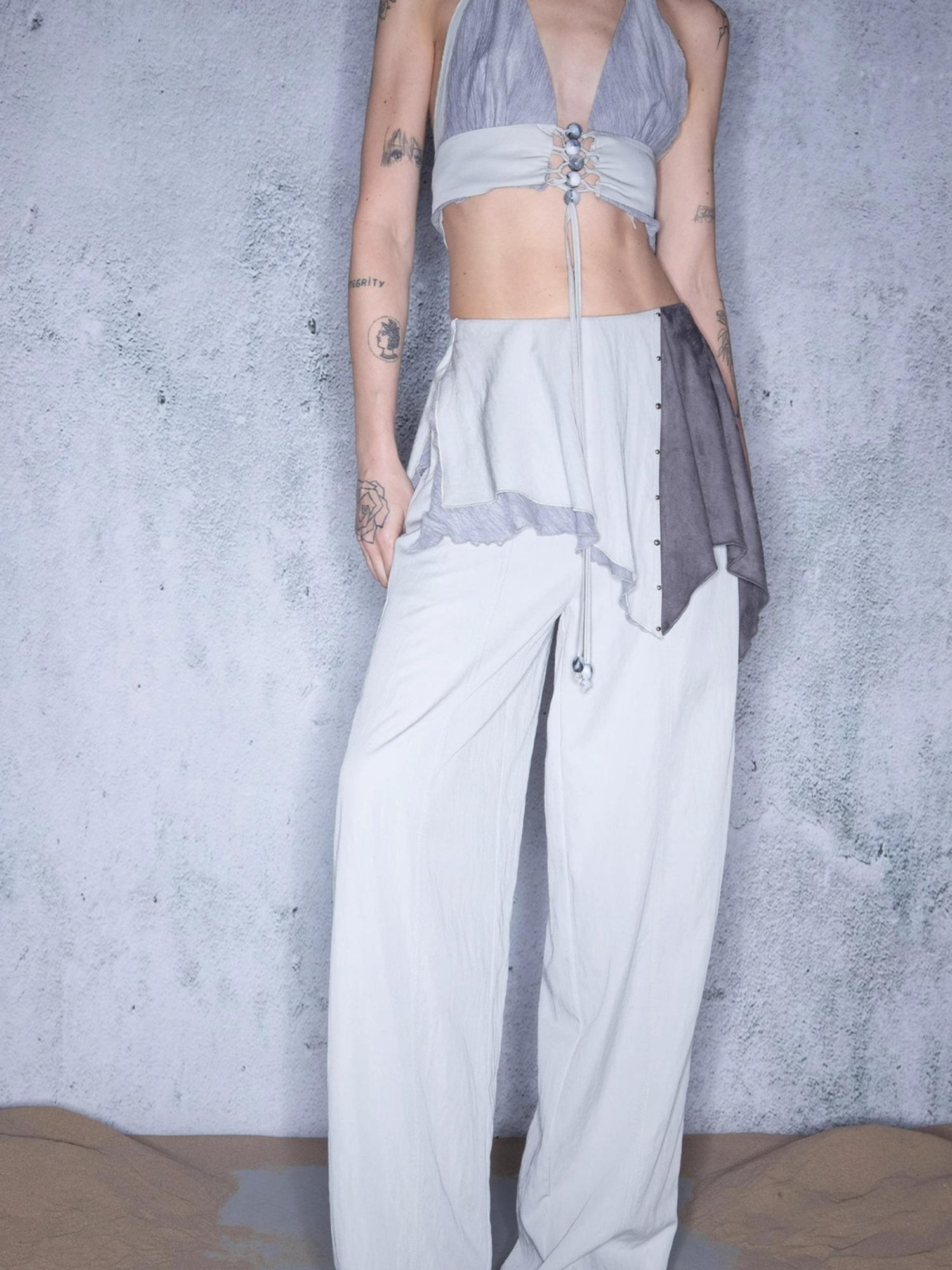 UpdateNN NORTH NODE Waltz Ribbon Wide Leg Culottes