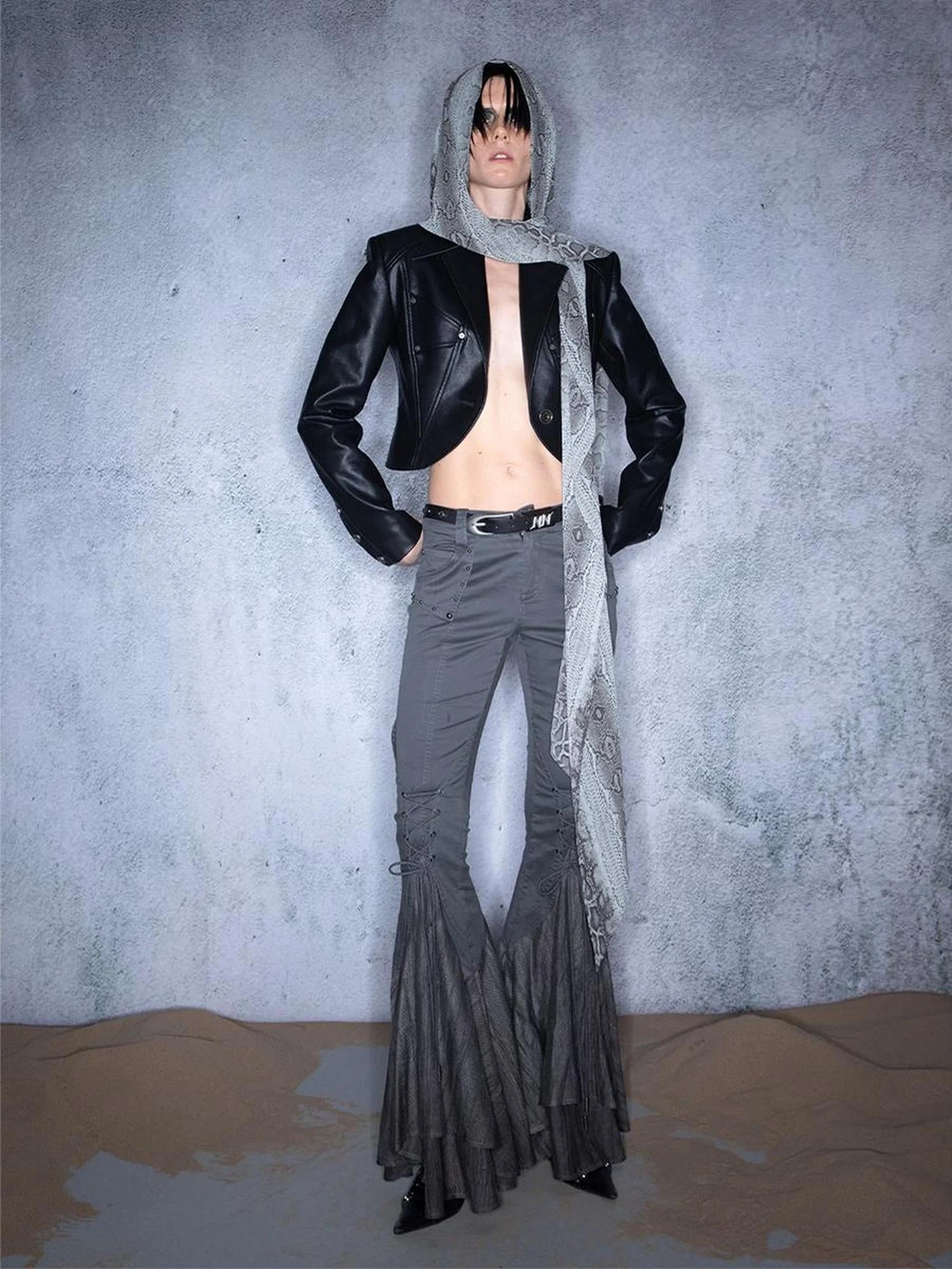 Wild Coronation Detachable Leather Blazer
