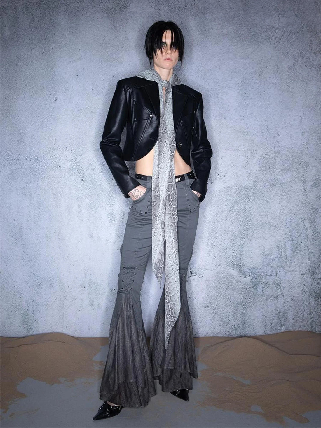 Wild Coronation Detachable Leather Blazer