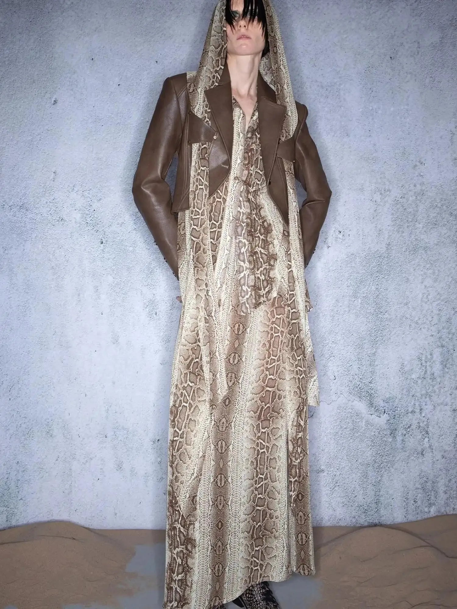 Wild Coronation Detachable Leather Blazer