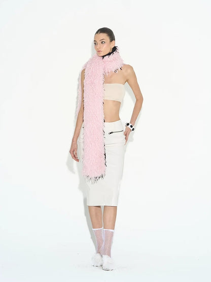 Dual Sided Bright Fleece Scarf Tube Top