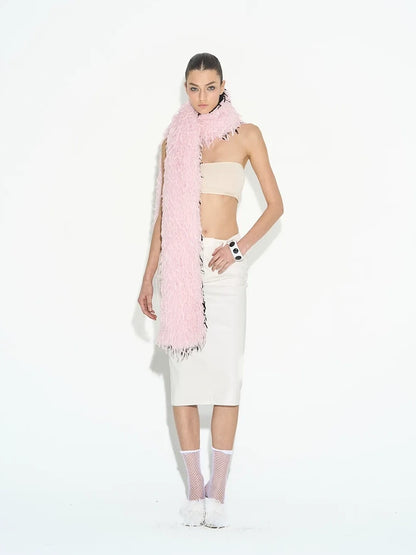 Dual Sided Bright Fleece Scarf Tube Top