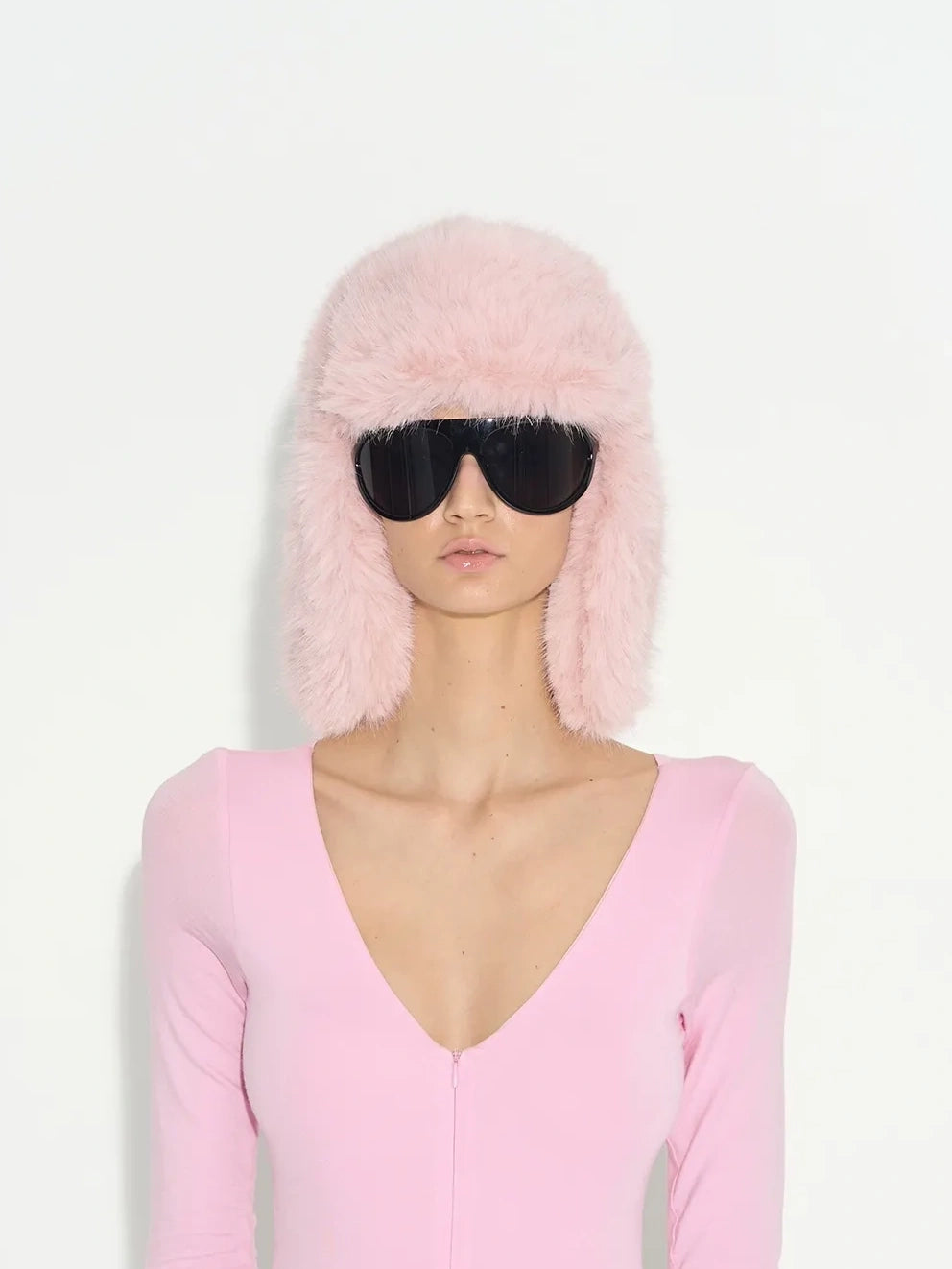 Fluffy Face Framing Winter Trapper Hat