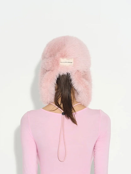 Fluffy Face Framing Winter Trapper Hat