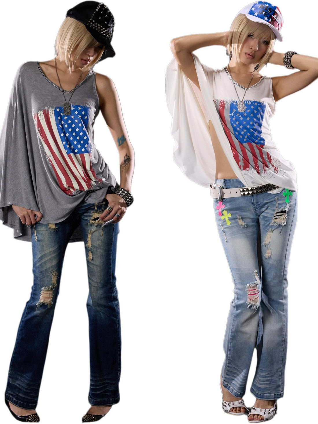 NONAME SPACE Asymmetric V-neck Sequin Loose Women&