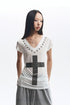 NONAME_SPACE_Loose_Fit_Cross_Rhinestone_Rivet_V-neck_Women&