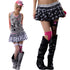 NONAME_SPACE_Punk_Skull_Sequin_Chiffon_Bubble_Hem_Low_Waist_Women&