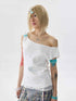 NONAME_SPACE_Ruched_Rhinestone_Wing_Cutout_One_Shoulder_Women&
