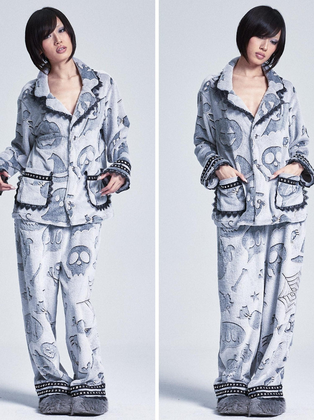NONAME SPACE Soft Little Devil Cross Lace Women&