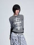 NONAME_SPACE_Striped_Patchwork_Cross_Print_Faux_Layer_Women&