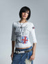 NONAME_SPACE_Topstitched_Asymmetric_Neck_Applique_Slim_Women&