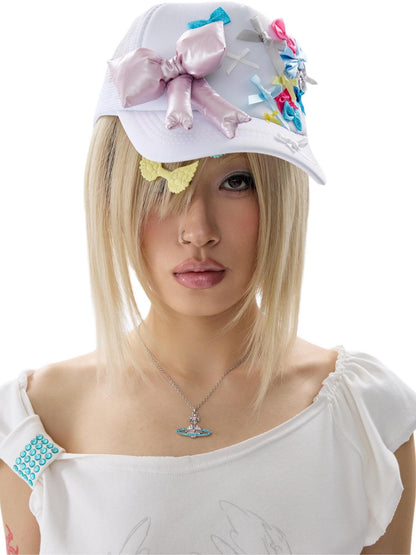 NONAME SPACE Two Tone Mesh Adjustable Snapback Women&