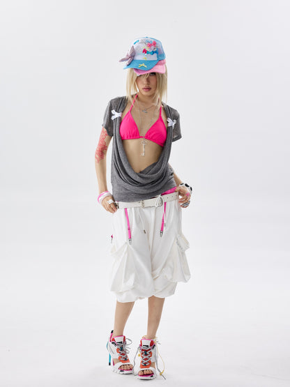 NONAME SPACE Two Tone Mesh Adjustable Snapback Women&