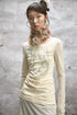 NONAME_SPACE_Two_Tone_Stretch_Spliced_Wide_Neck_Raw_Edge_Printed_Women&