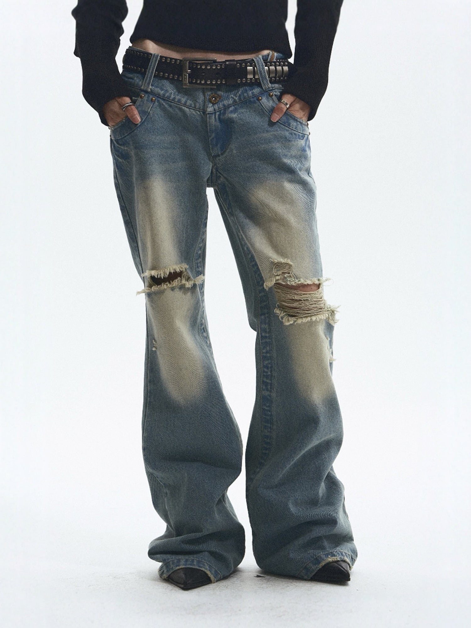 NONAME_SPACE_Vintage_Washed_Distressed_Low_Rise_Loose_Fit_Women&