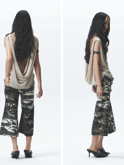 NONAME SPACE Washed Distressed No Stretch Low Waist Women&