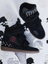 NONAME SPACE Wedge Studded Embroidered Patchwork Punk Women&