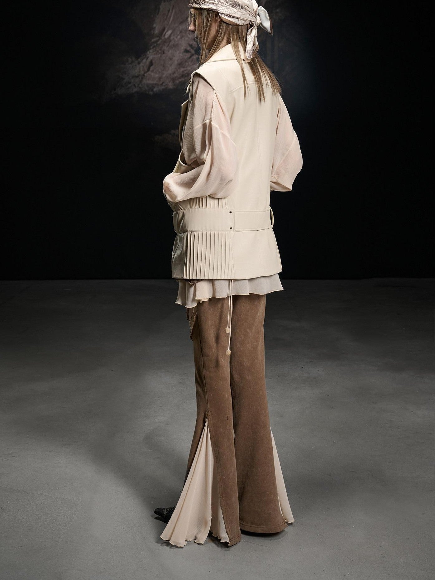 NORTH NODE Accordion Pleated Tailored Women&