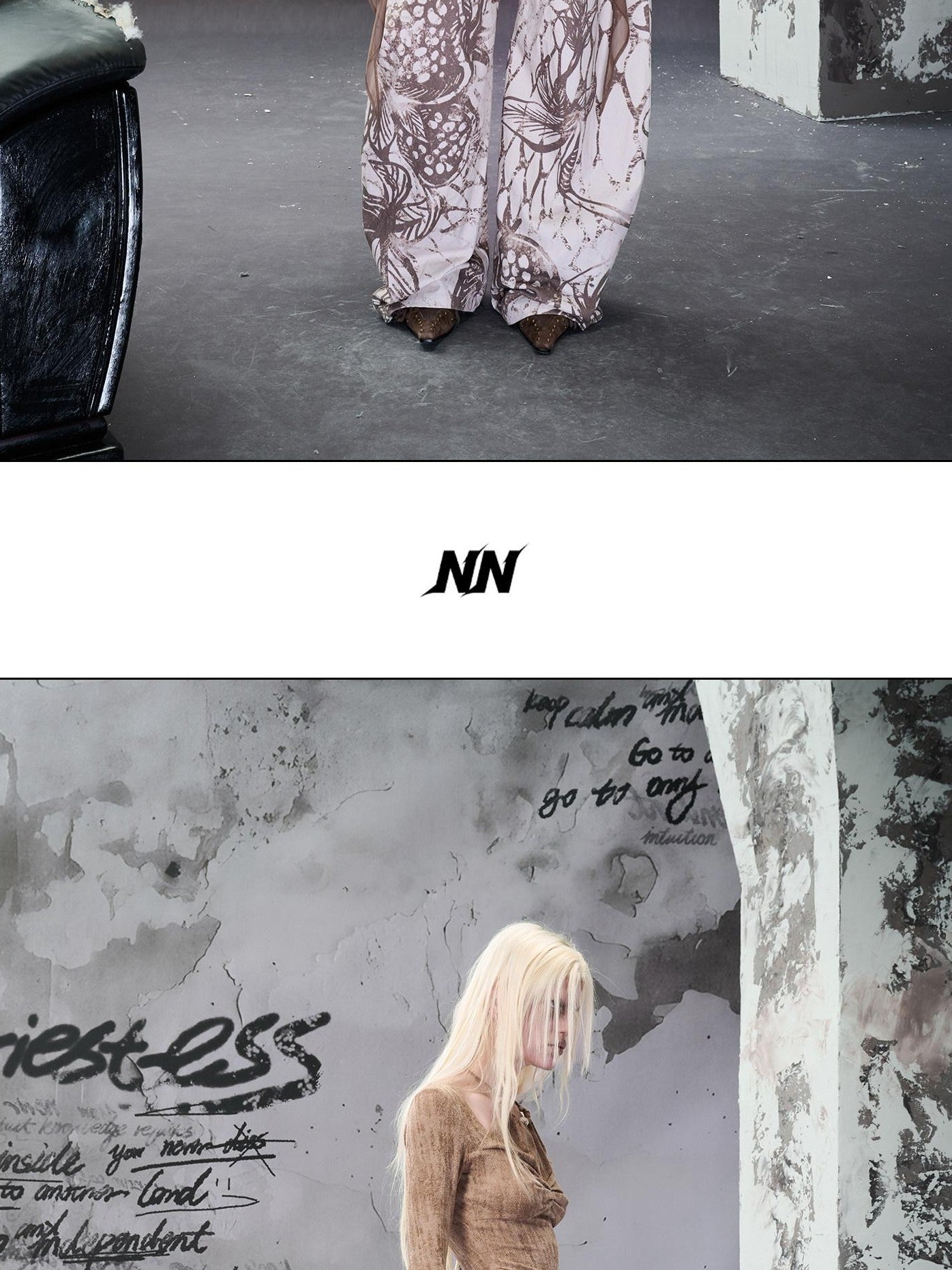 NORTH NODE Apricot Floral Print Patchwork Women&