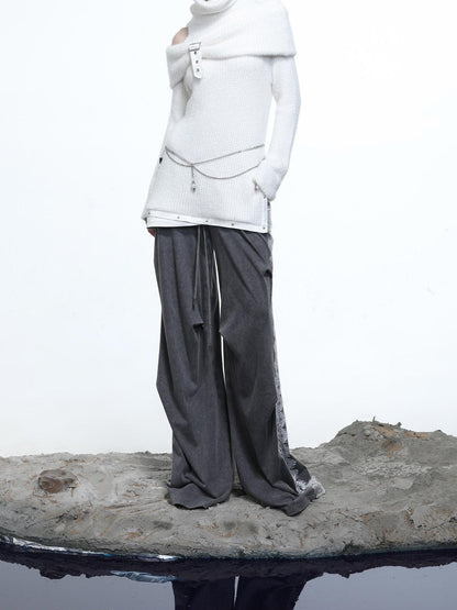 NORTH NODE Armor Inspired Stacked Thick High Neck Women&