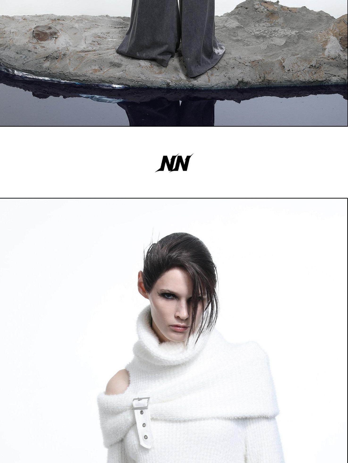 NORTH NODE Armor Inspired Stacked Thick High Neck Women&