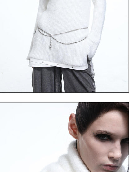 NORTH NODE Armor Inspired Stacked Thick High Neck Women&