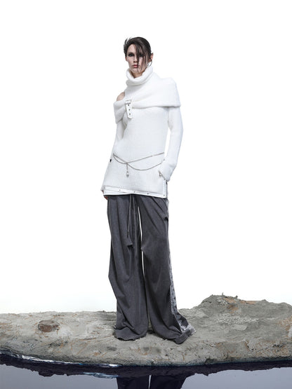NORTH NODE Armor Inspired Stacked Thick High Neck Women&