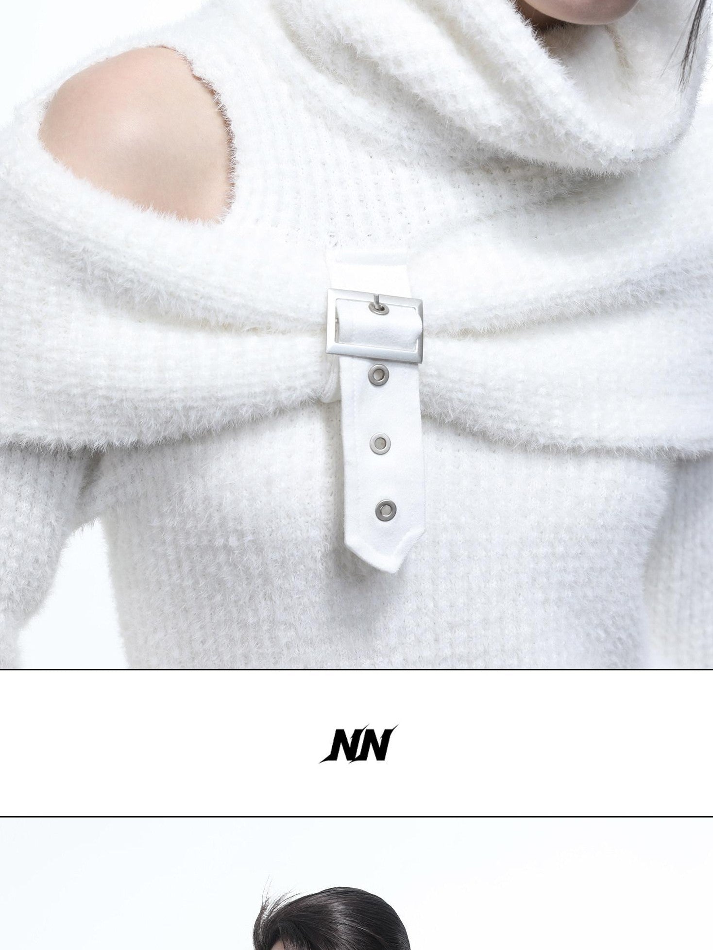 NORTH NODE Armor Inspired Stacked Thick High Neck Women&