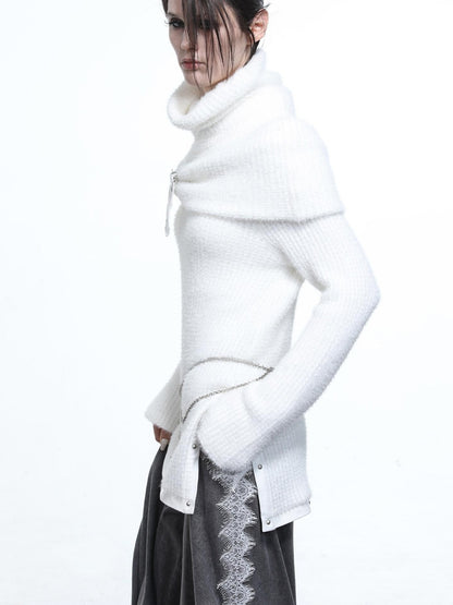 NORTH NODE Armor Inspired Stacked Thick High Neck Women&