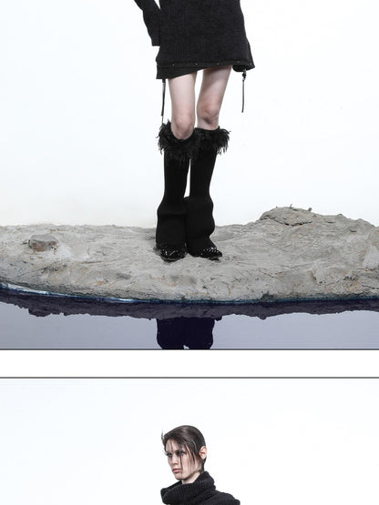 NORTH NODE Armor Inspired Stacked Thick High Neck Women&