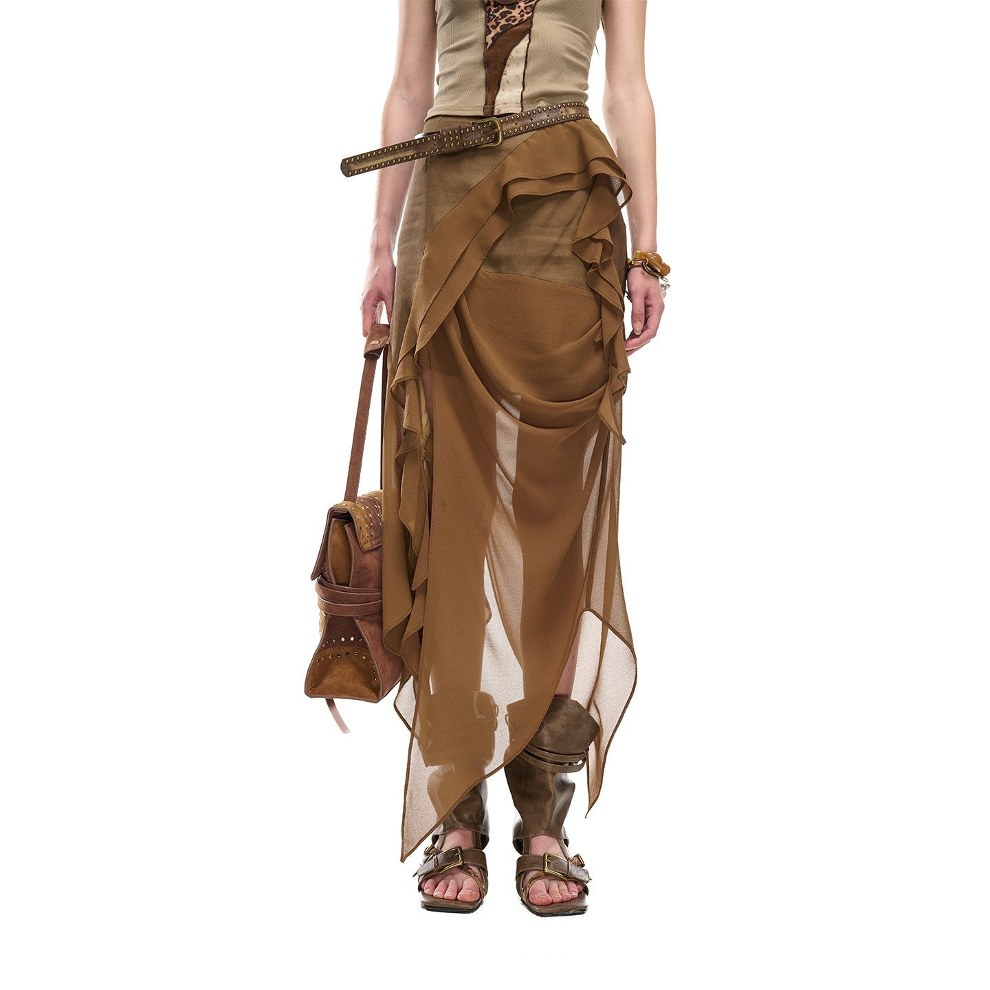NORTH_NODE_Asymmetric_Patchwork_Irregular_Pleated_Ruffle_Women&
