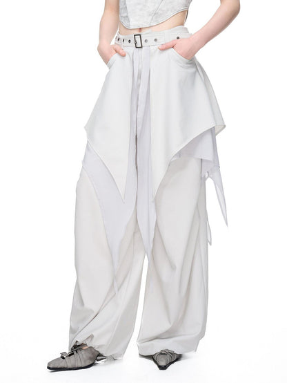 NORTH NODE Asymmetric Ruffle Splice Deconstructed Women&